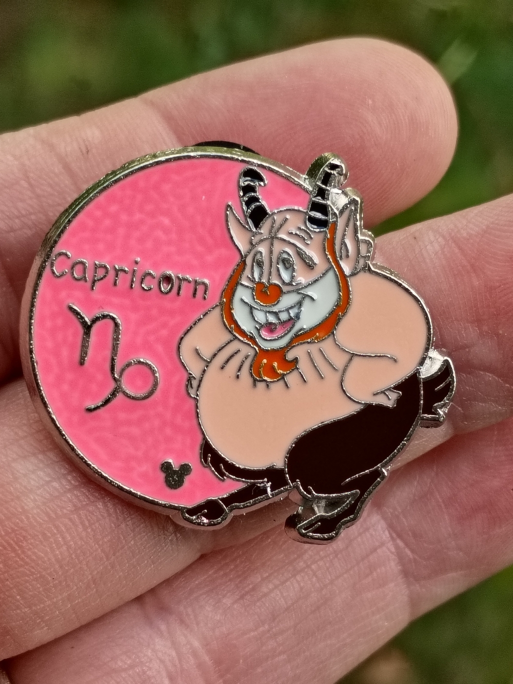 Disney Capricorn Enamel Pin - Pink, Peach & Black